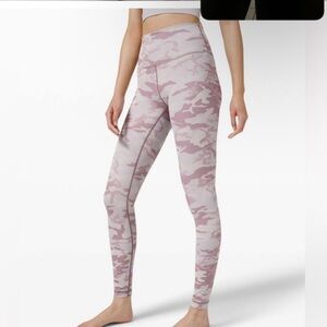 Lululemon wunder train camo leggings
